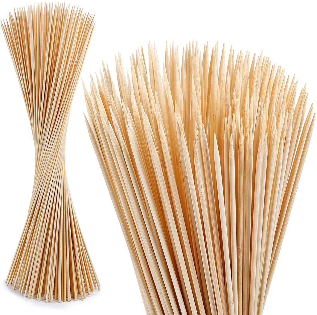 Biodegradable 40cm Round Kebab BBQ Bamboo Sticks