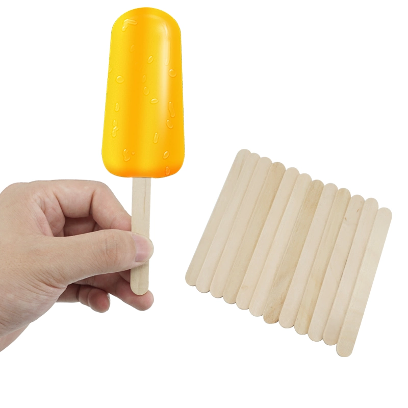 Cutomized Logo Eco Friendly Ice Cream Sticks Disposable Popsicle Wooden Sticks for Sale