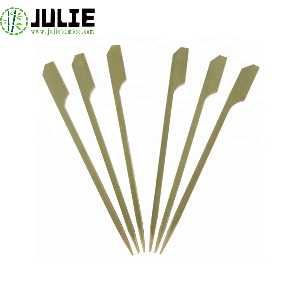 Food-Contacting Grade Eco-Friendly Biodegradable High Quality Disposable Paddle Skewers Bamboo Skewers